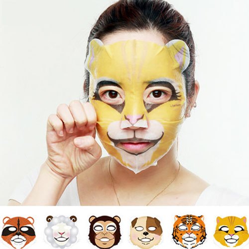 tiger printing mask, lion printing mask